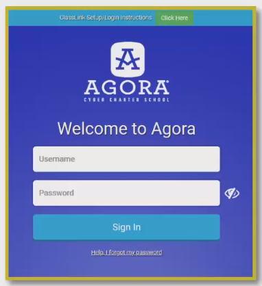 How to Log in to Agora Online School via ClassLink